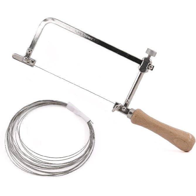 1PC Coping Saw Steel Frame With 0.5mm Diamond Wire Saw For Wood Stone Metal Cutting Multi Function Hand Tool