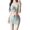 Women's Three-Piece Slimming Bikini Swimsuit - Conservative Drawstring Tummy Cover, Hot Selling Vacation Swimwear