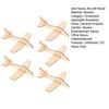 5Pcs Unfinished Wooden Aircraft Model DIY Graffiti Painting Puzzle Airplane Kids Educational Toy Toddlers Boys Girls Flying Plane Crafts Decoration