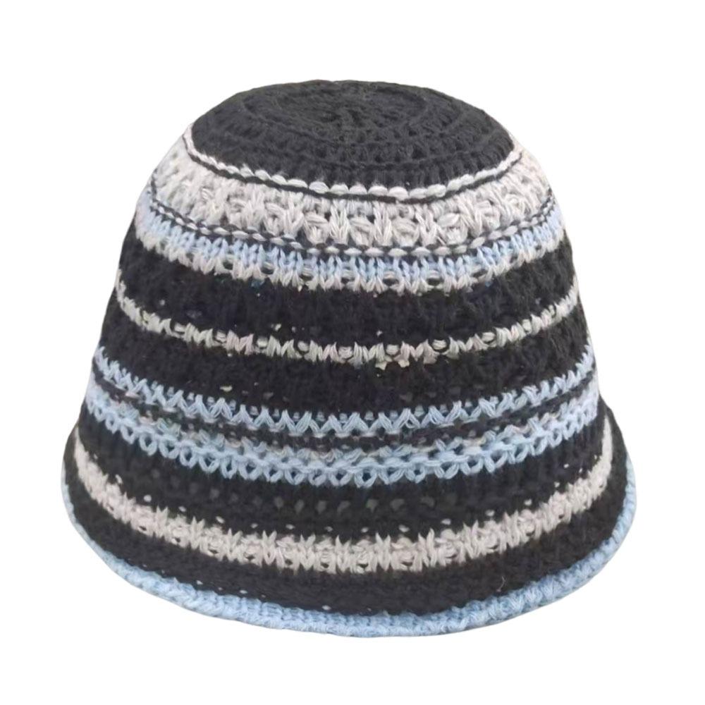 

UV Protection Fisherman Hat Big Eaves Thin Sunshade Hat Fashion Crochet Bucket Hat Outdoor