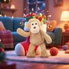Apricot Lamb Light Brown Monkey Plush Toy, Soft and Cute, Fluffy Light Brown Monkey, 23cm, Suitable for Boys and Girls