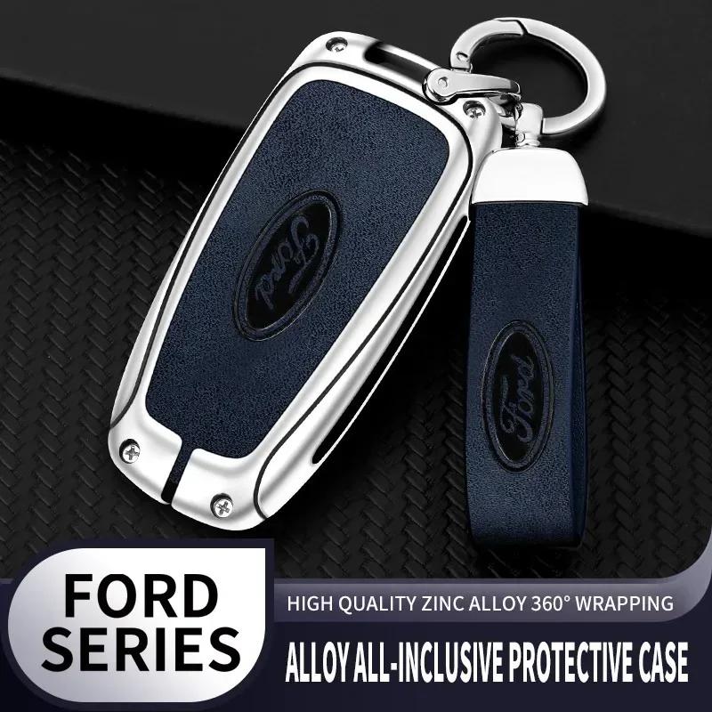 Car Sticker 2026 Ford New 2025 Hot Leather Car Remote Smart Key Case Cover For Ford Raptor F150 Remote Control Protector For For