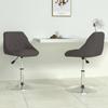 Day and Night - Day and Night Swivel Dining Chairs 2 Units Dark Gray Velvet