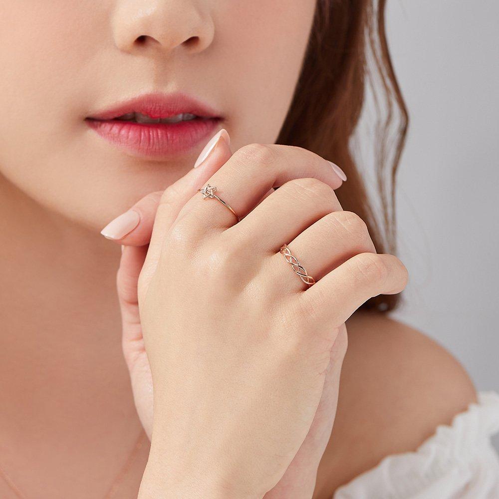 [Dorocy] 14K Rapunzel Twist Ring (Size 6-14)