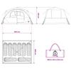 Instant Tent Olive Green 365 x 380 x 200 cm Polyester and Steel