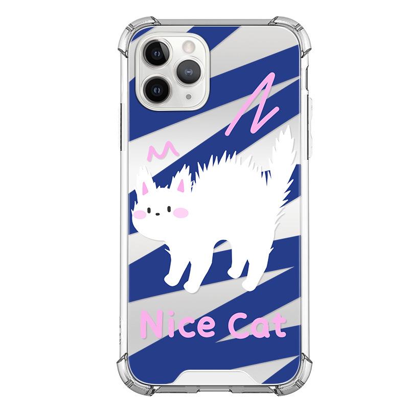 

Чехол Zhitai 15 Mirror для iPhone 13 Pro/14/12, мультяшный дизайн, совместим с Honor 90/nova10. iPhone 13