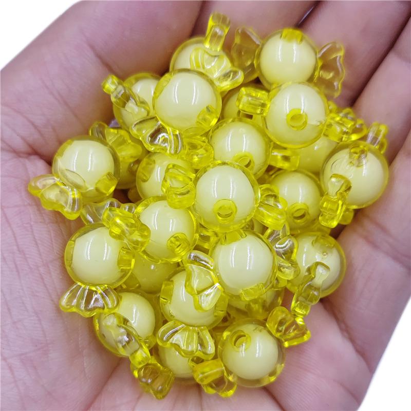 DIY Crafts 50Pcs 21*12mm Loose Beads Candy Shape For Jewelry Making Bocklace Βραχιόλι Χονδρικό κρεμαστό