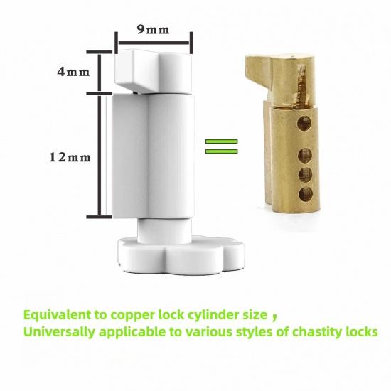 Cute Bear Paw Universal Chastity Cage Lock Cylinder Can Pass Security Non-disposable Lock Key Accessories Keyless Open Sex Toys