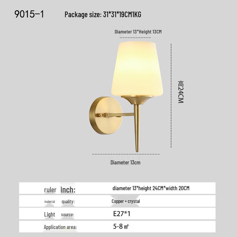 

Европейский настенный светильник из меди: 50 Элегантных Стилей для Спален и Отелей