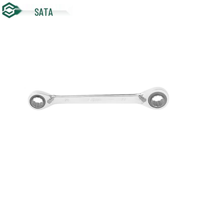 SATA 4-in-1 Double Box-End Ratchet Wrench