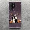 Witch And Cat Colorful Cute Phone Case For Samsung Galaxy S25 S24 S23 Ultra S22 Plus S21 S20 FE S10 + S25Ultra S24U Soft Cover S