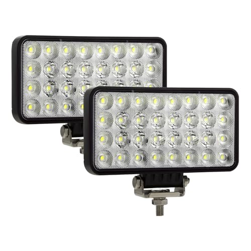 

KAWELL 96W LED Work Light, Wide Angle Floodlight, Rectangular Light Bar, Dustproof and Waterproof, 12V/24V, Universal IP67 Waterproof, Super Bright, 1
