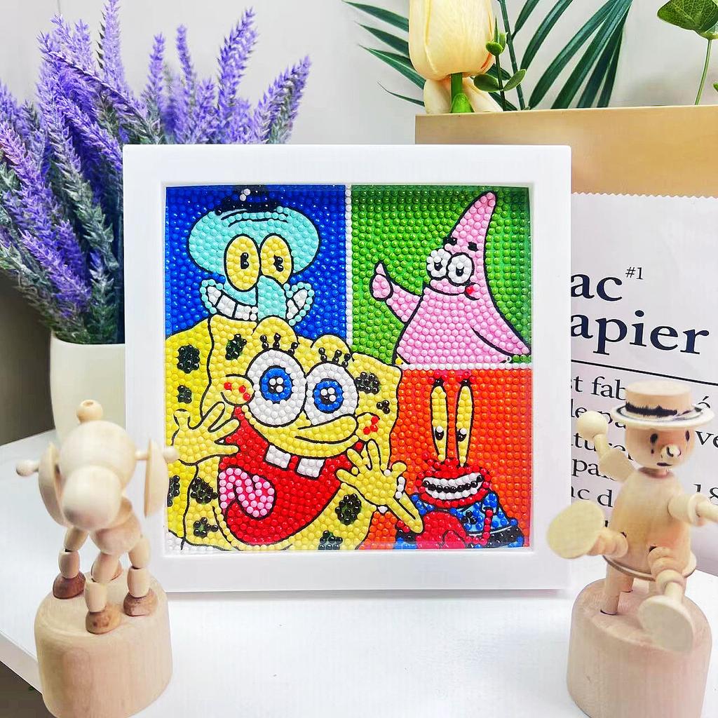 Children'S Diamond Painting Handmade Diy Masonry Painting Cartoon Diamond Sticker Bedroom Living Room Decorative Painting Photo Frame
