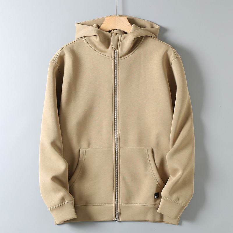 Original Export Designer Line Heavyweight Couple's Style Autumn Unisex High-End Basic Versatile Cardigan Sweatshirt Jacket