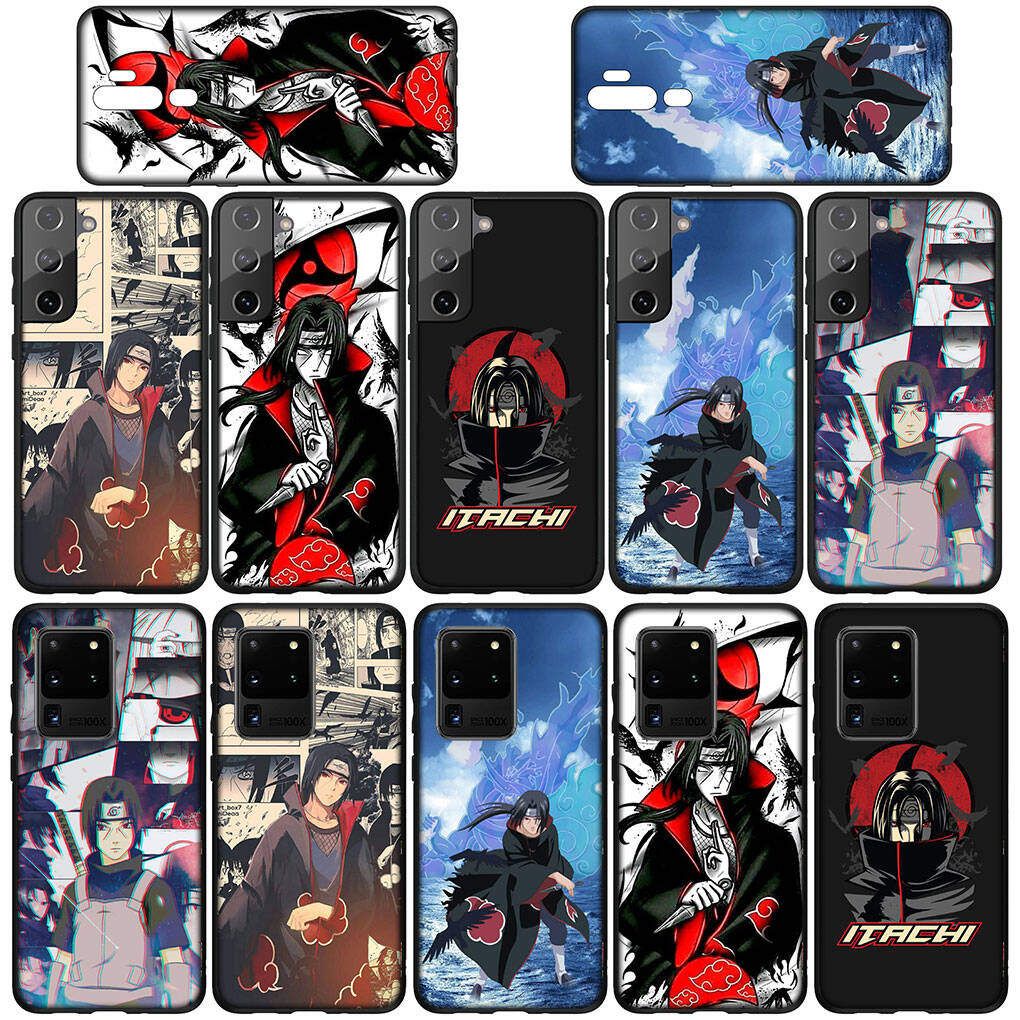 Case for Samsung Galaxy S25 S23 S24 Ultra FE Plus A05 A06 A15 A16 A36 A37 A35 A54 A55 A56 A57 A25 A26 A53 Wallpaper Itachi Uchiha Sasuke Naruto Cover