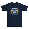 Drinks Well With Others Funny Oktoberfest Drinking Quote Vintage Unisex's T-Shirt
