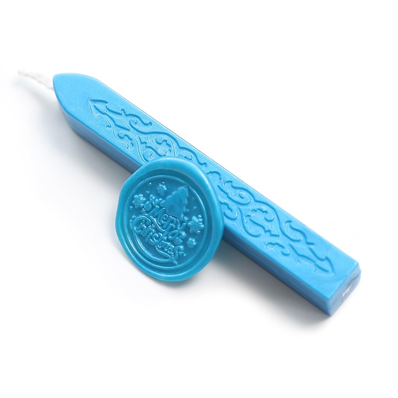 

Сургучные палочки, антикварные сургучные палочки с фитилем для почтовых писем, ретро-винтажная сургучная печать One Size синий