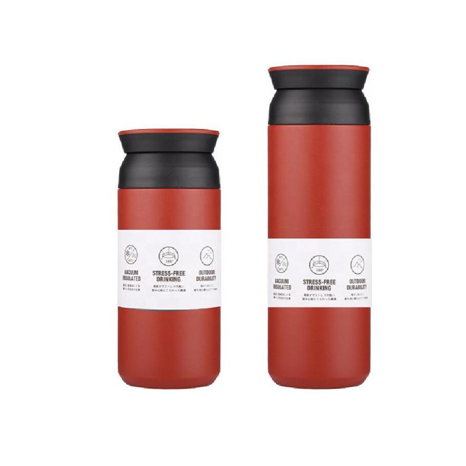 Simple Japanese Stainless Steel High-Value Men'S And Women'S Thermos Cups, Portable Coffee Cups, Car-Mounted Element Water Cups