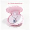 Muschelförmiges Design Muschelförmige Schmuckschatulle Flanellfutter Ring Ohrring Vitrine Hochzeitsgeschenk