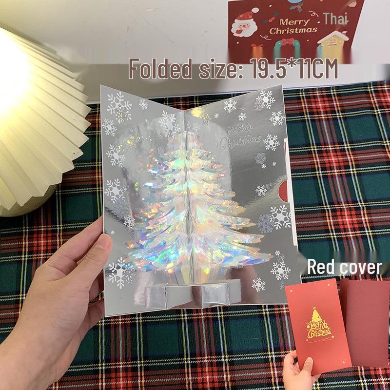 3D Pop-Up Christmas Tree Card - Creative Holiday Gift for Students and Activities
