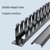 HAILE 1U 19-inch 24-Port Thickened Metal Rackmount Cable Organizer