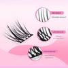 YUISI YUISI Self Adhesive Eyelashes Cluster - No Glue Needed Pre-Glued Press on Lashes for Daily & Party, 12-13mm Natural Look False Eyelash Extens
