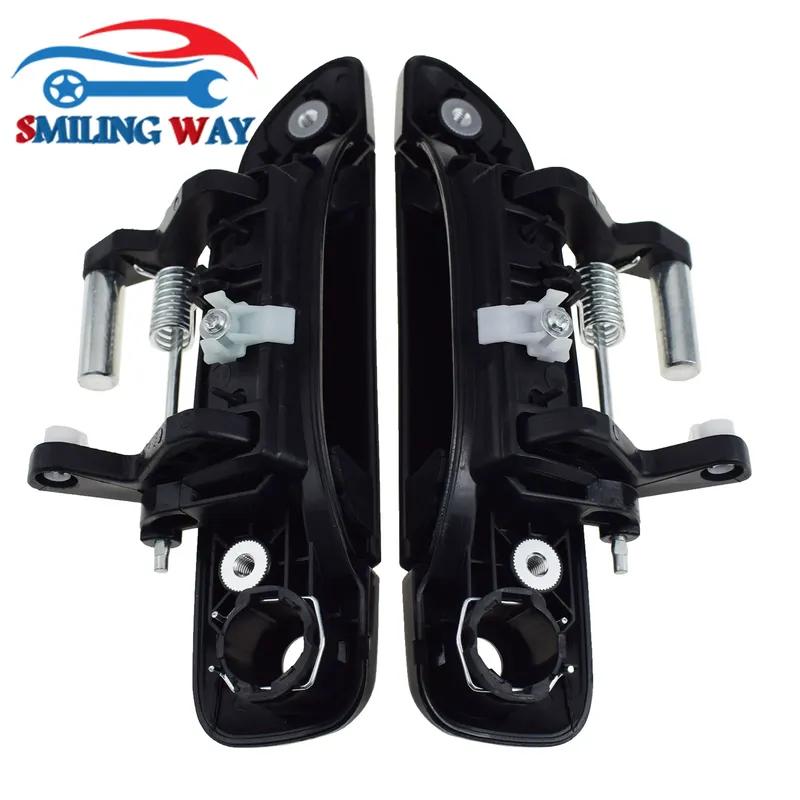 1/2/4 pcs For Honda Fit City Jazz 2002-2008 Black Exterior Outside Car Door Handle Front or Rear Left Driver or Right Passenger