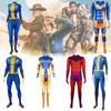 Game Fallout 4 Blue Jumpsuit Role-playing Costume Cosplay Carnival Set Milk Silk Polyester S M L Xl Xxl Xxxl 110 120 130 140 150
