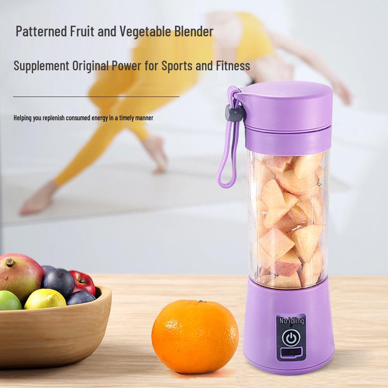 Portable USB Rechargeable Mini Electric Juicer Cup: Food-Grade Plastic, Outdoor-Friendly, Convenient for Fruit Juices