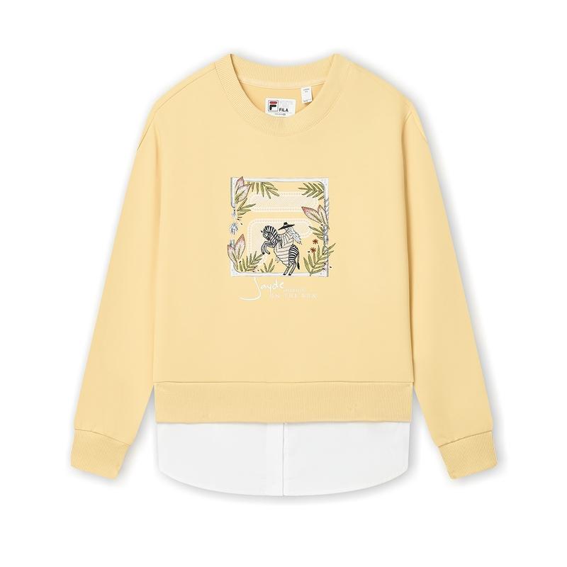 

New FILA Sweatshirt Women s Golden Armor F11W438201FYE 165/84A/M