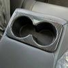 Carbon Fiber Rear Water Cup Holder Cover Trim For Nissan Rogue X-Trail 2021 2022