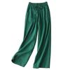 Summer Cotton and Hemp Thin Wide Leg Pants for Women Large Size Loose Sagging High Waist Straight Leg Pants for Children
