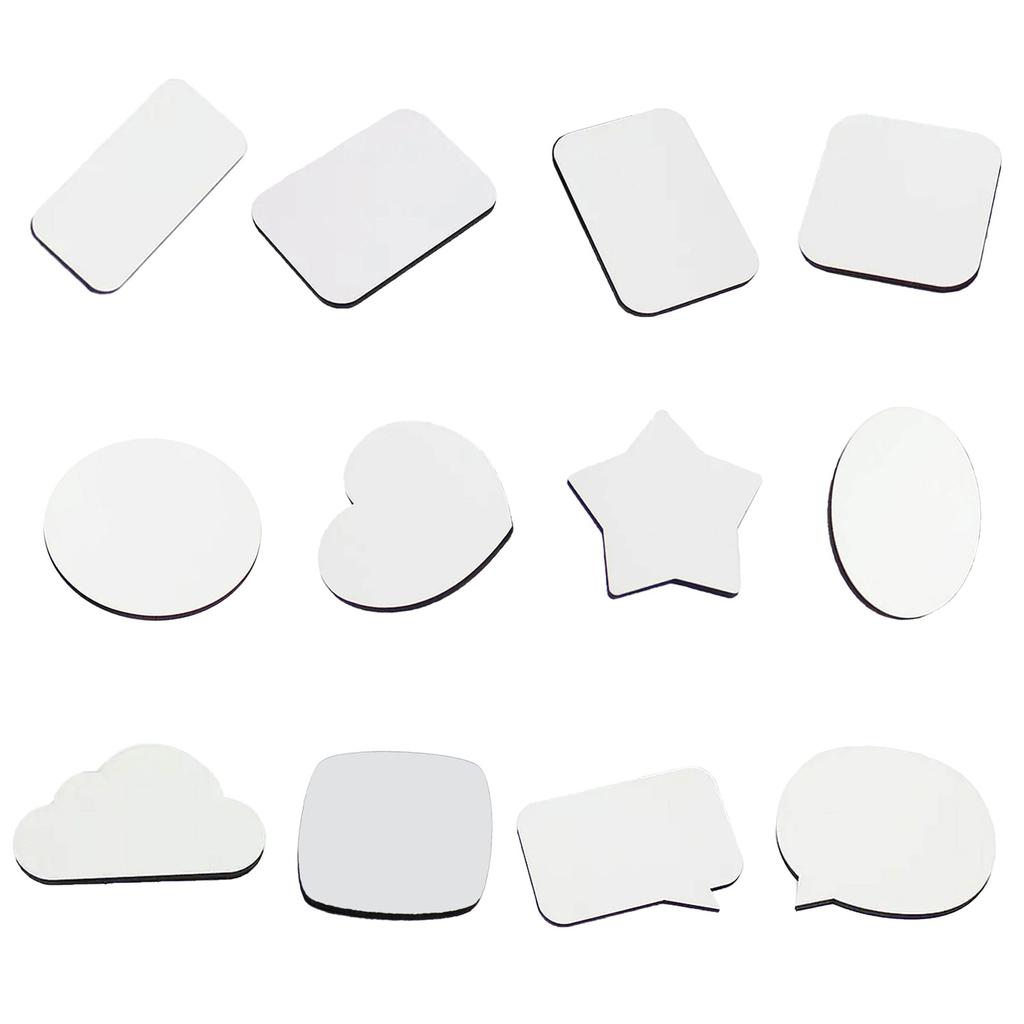 10pcs Customizable Souvenir Heat Transfer Blank Sublimation Blanks Fridge Magnet Stylish Decorations DIY Photo Magnets