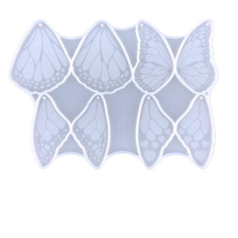 2pcs Angel Wing Butterfly Decor Earring Silicone Mold for DIY Epoxy Resin Craft Backpacks Pendant Ornament Jewelry Making Tool