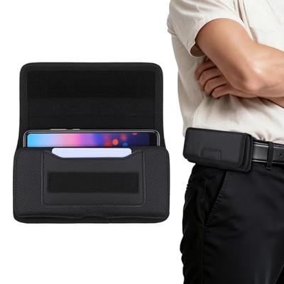 LIOOBO Smartphone Holder, Belt, Horizontal, Belt Pouch, 6.1-6.8 Inch, Fits iPhone 17/16/15/14/13/12/11/Pro, XR/15PL/14PL/13/12/Pro Max, and More, Also