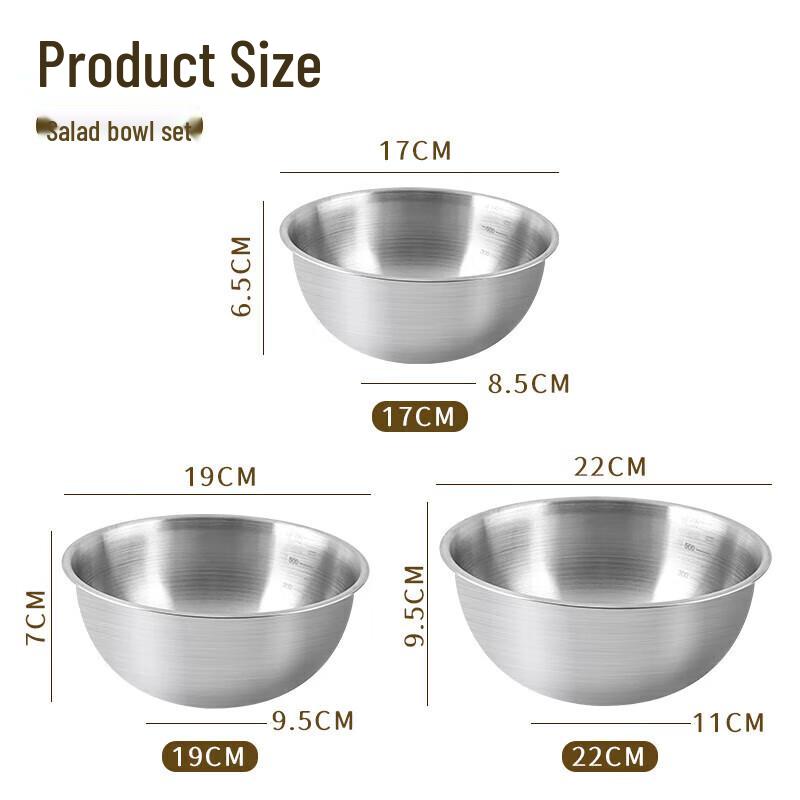 Baijie Stainless Steel Kitchen Mixing & Washing Bowl