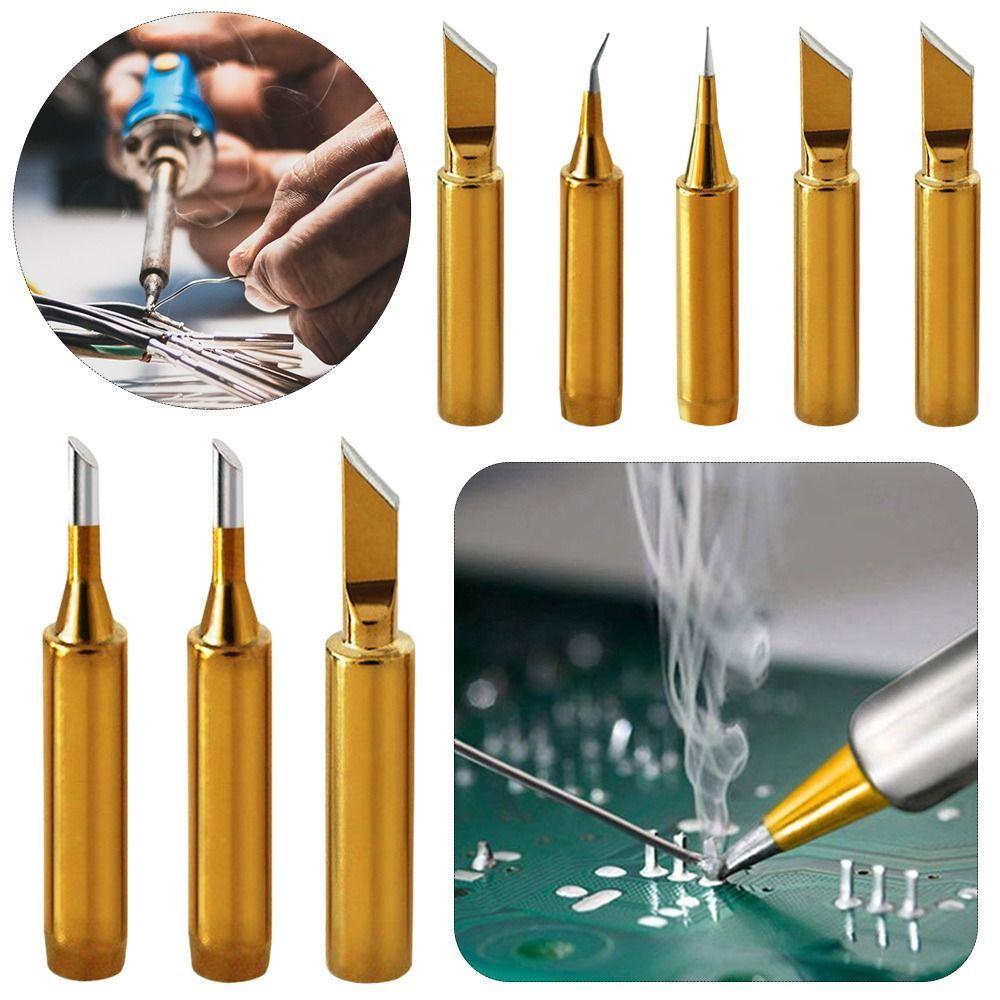 1Pc 900M-T Soldering Station Solder Iron Tip Oxygen-free Copper Solder Head Replacement Welding Tips Soldering Accessories