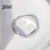 One-piece Open Ring Women Finger V-Shaped Curved Geometric Adjustable Fit