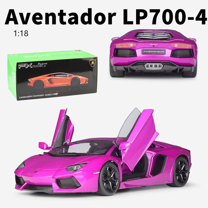 1/18 WELLY Lamborghini Aventador LP700-4 Alaşım Araba Modeli Döküm Metal Oyuncak Araçlar Araba Modeli Yüksek Simülasyon Koleksiyonu Çocuk Hediyeler
