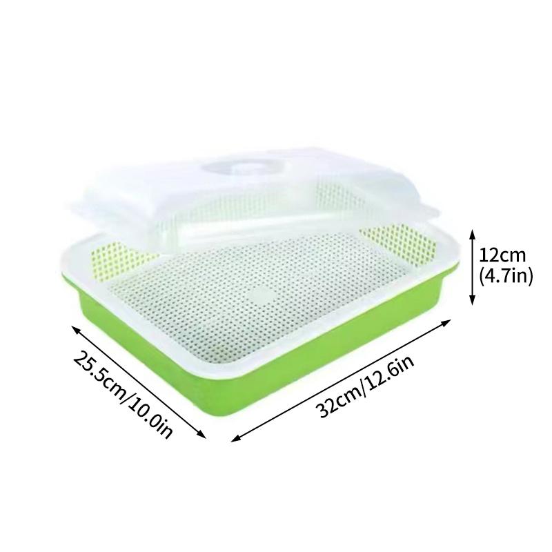 

1 комплект поддонов для рассады Гидропонные горшки для рассады Безземельный двухслойный поддон для рассады Поддон для рассады с крышкой Комплекты для домашнего проращивания