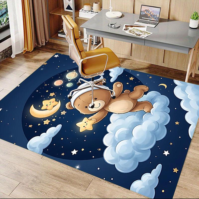 1PC Bear Cloud Non-Slip Floor carpet, Office, family, bedroom, Studio - Large Area Rug,Decorative Mat, Longlasting Material-C0474