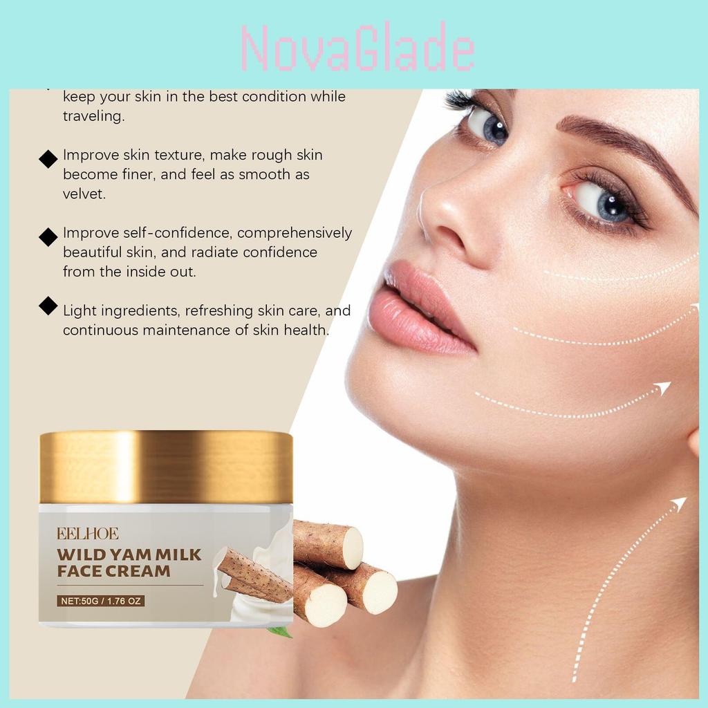 Eelhoe Wild Yam Moisturizing Repair Cream Nourishing Hydrating Anti-aging And Spot Reducing Formula For Refreshing Skin