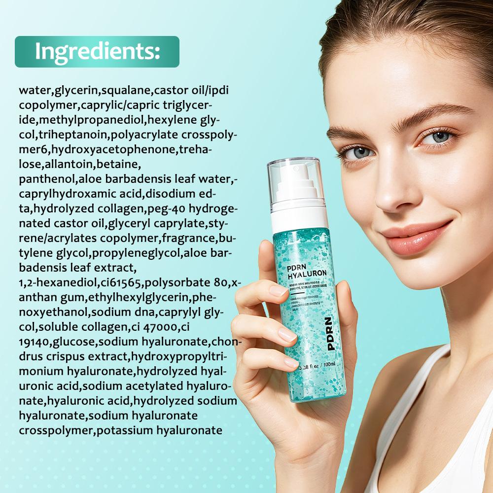 PDRN Hyaluronic Acid Capsule Mist Hydrolyzed Collagen Glow Face Essence Hydrating Spray Skin Barrier Repair Brightening 