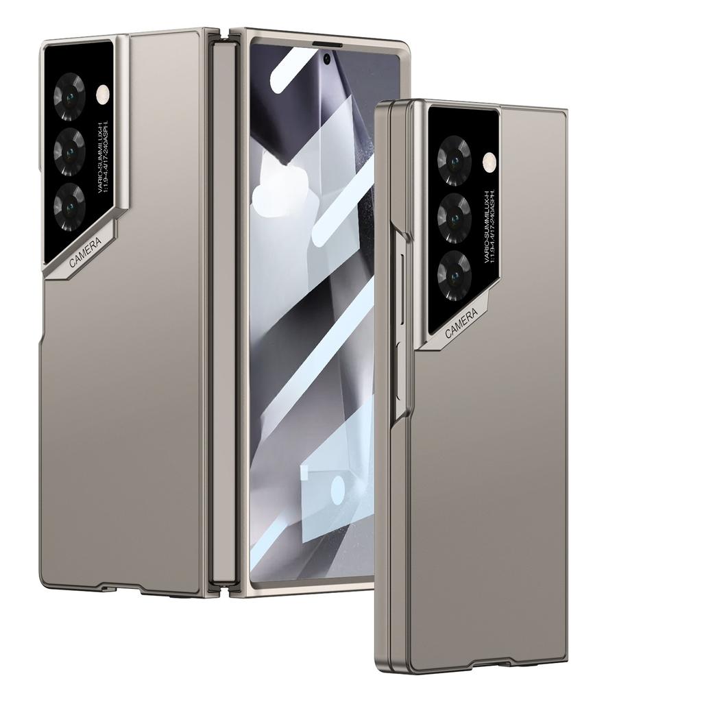 Camera Hole Protection AG Silky Ultra Thin Phone Case with Tempered Glass Film for Samsung Galaxy Z Fold 7 Fold7 Cover