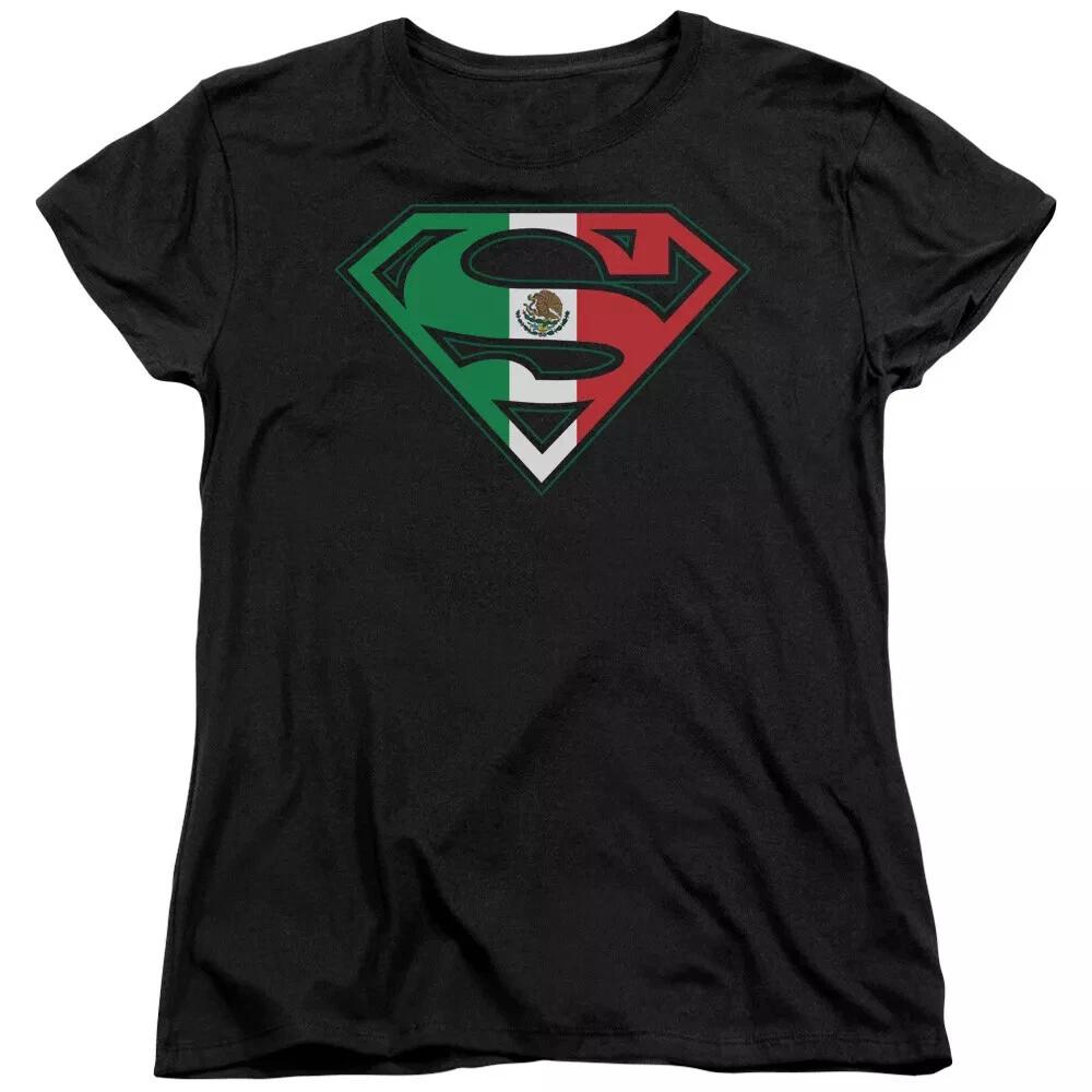 Superman  Mexican Flag Shield  Women s T-Shirt S