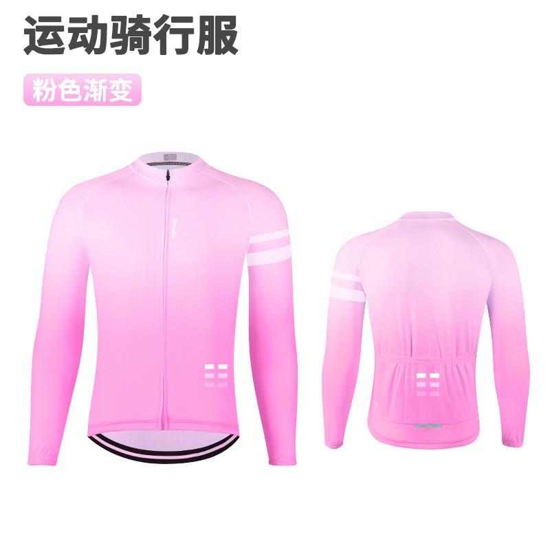 Men Women Cycling Jersey Pants Set Lightweight Quick-Dry Long Sleeve Bike Outfit Mountain Road Riding
