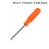 5Pcs Small Screwdriver For T15 For T20 For T25 For T30 For Torx Head Tamper Proof Security Screw Bolt Hole Screwdriver