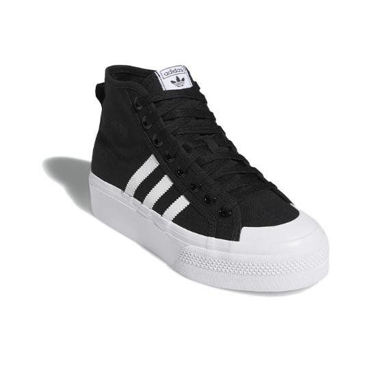 adidas Wmns Nizza Platform Mid Core Black White FY2783
