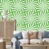 Hippie Wallpaper Background Green and White for Living Room and Bedroom 50x1000