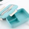 Picnic Bento 3-compartment Meal Storage Lunch Box With Cutlery  For Kids Adult